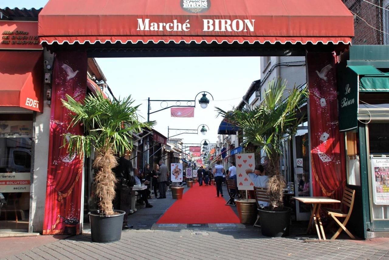 Biron Deluxe Studio Flea Market Of Paris, Porte De Montmartre Сент-Уен Екстериор снимка